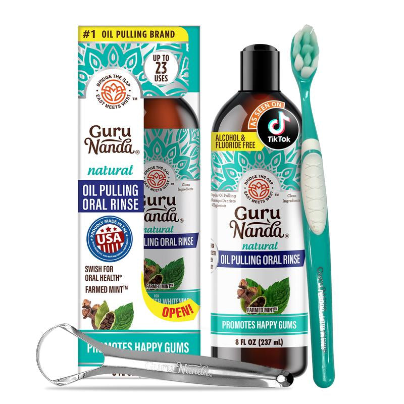 CEO's Preferred Oral Care Set: Toothpaste, Cocomint 8oz Oil Pulling Solution, and Breath Harmonizer Dual Barrel Mouthwash
