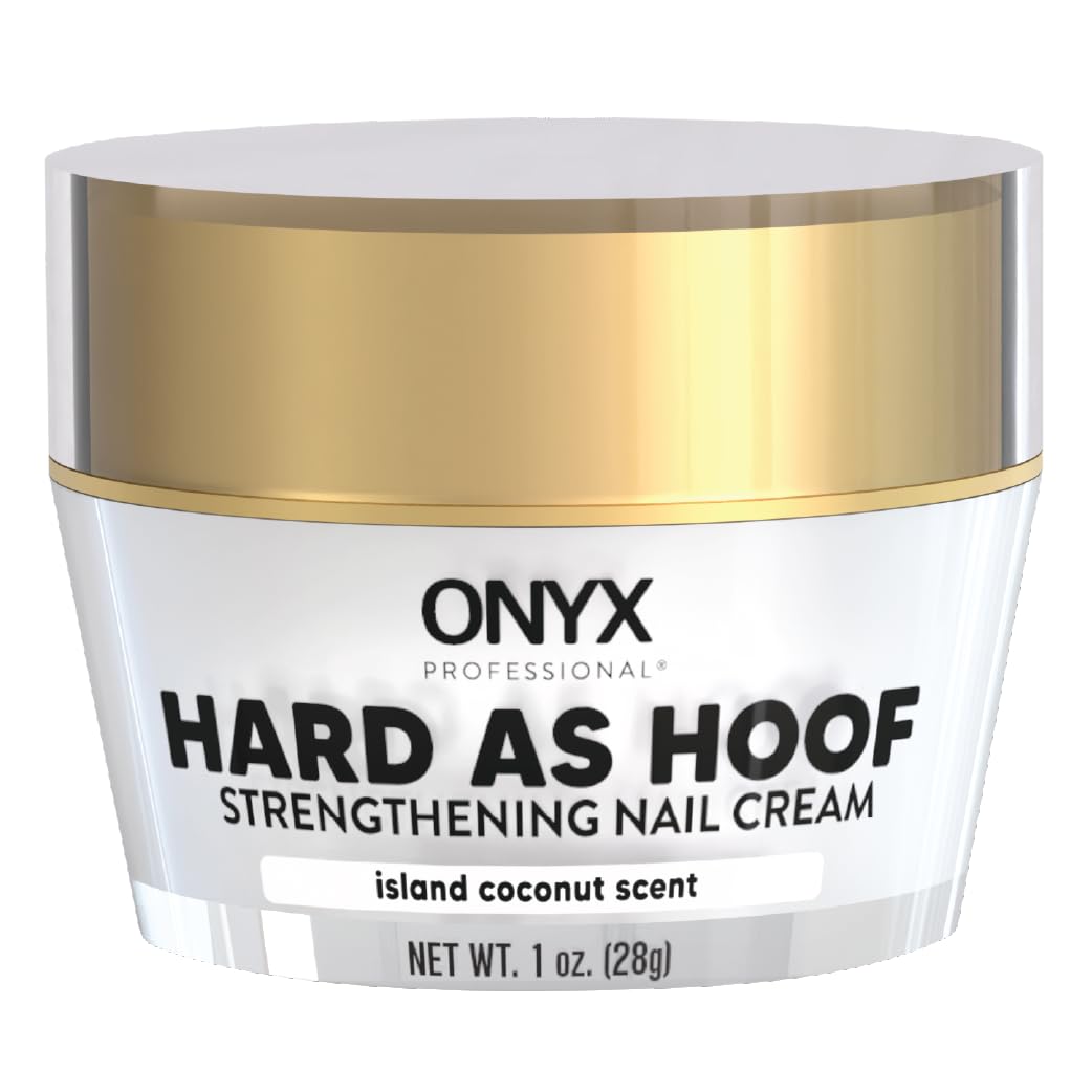 Hard as Hoof Nail Strengthening Cream with Coconut Scent, Nail Growth & Conditioning Cuticle Cream Stops Splits, Chips, Cracks & Strengthens Nails, 1 Oz