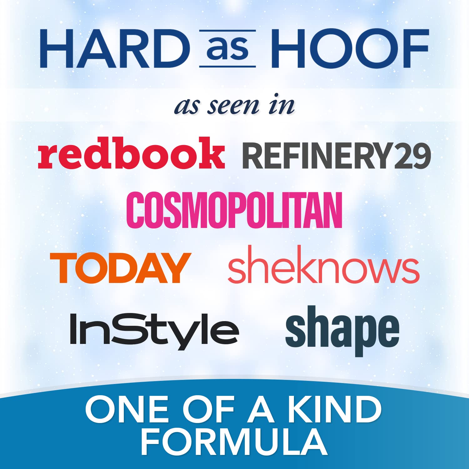 Hard as Hoof Nail Strengthening Cream with Coconut Scent, Nail Growth & Conditioning Cuticle Cream Stops Splits, Chips, Cracks & Strengthens Nails, 1 Oz