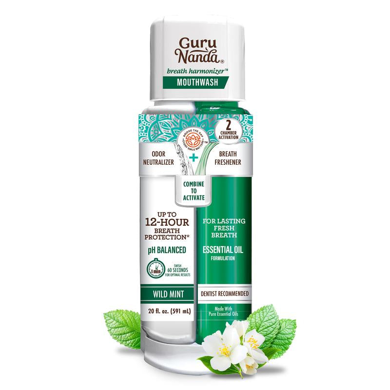 CEO's Preferred Oral Care Set: Toothpaste, Cocomint 8oz Oil Pulling Solution, and Breath Harmonizer Dual Barrel Mouthwash
